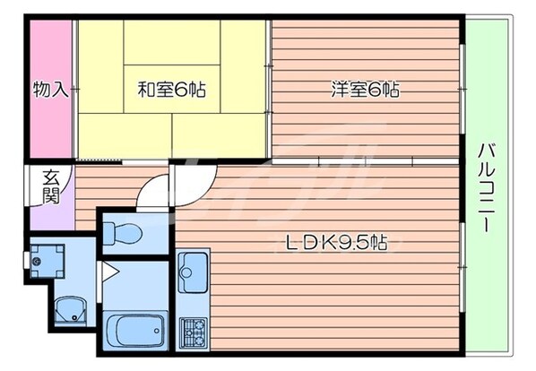 コーポみしまの物件間取画像